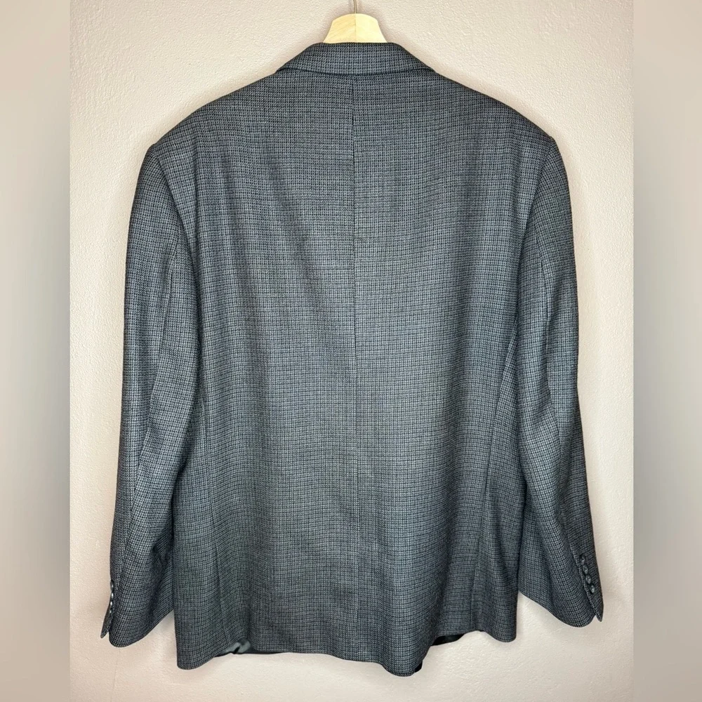 Oscar De La Renta Herringbone Classic Sport Coat Blazer Men's 44R 100% Wool